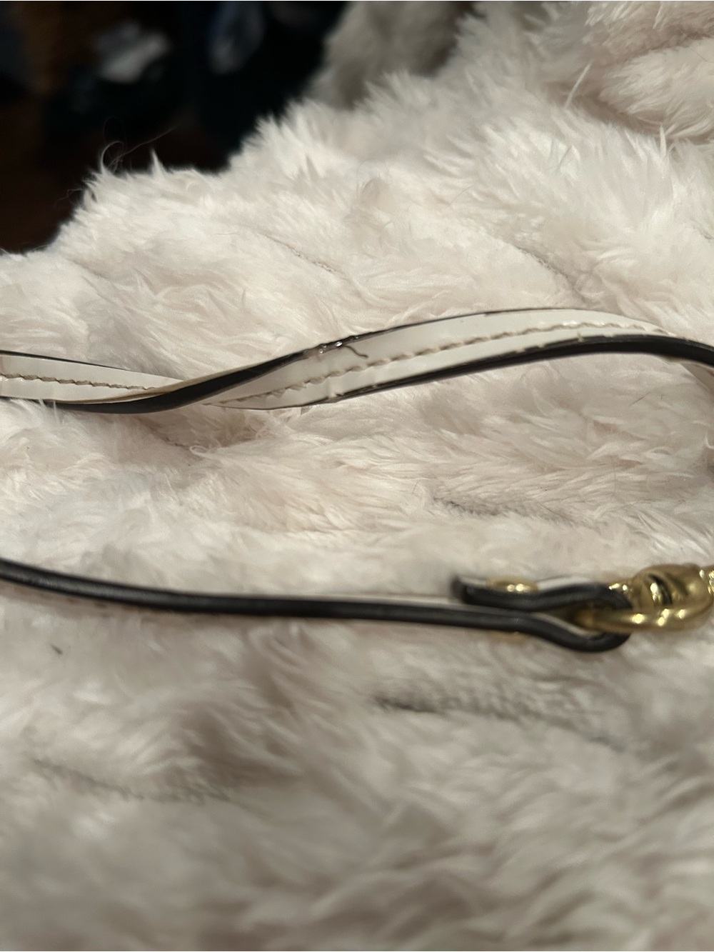 Tan and Cream Signature Coach Wristlet with Turnlock - Picture 7 of 7
